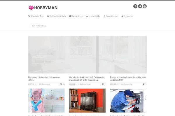 Hueman theme site design template sample