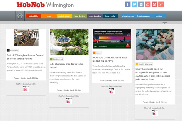 hobnobwilmington.com site used Hobnob-local