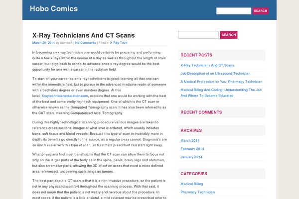 hobocomics.com site used QuickPress