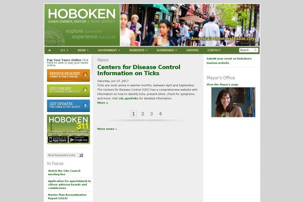 hobokennj.org site used Hoboken