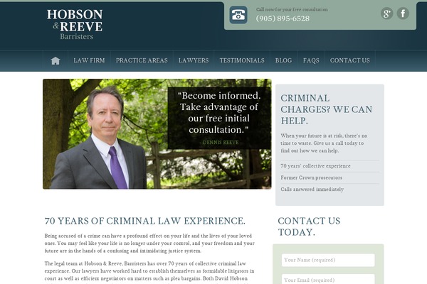 hobsonreeve.ca site used Hobson-reeve