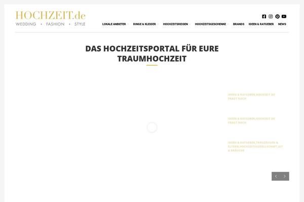 hochzeit.de site used Hochzeit