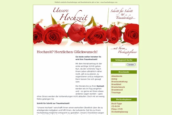 hochzeit.dk site used Hochzeit