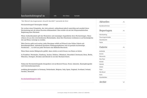 WordPress website example screenshot