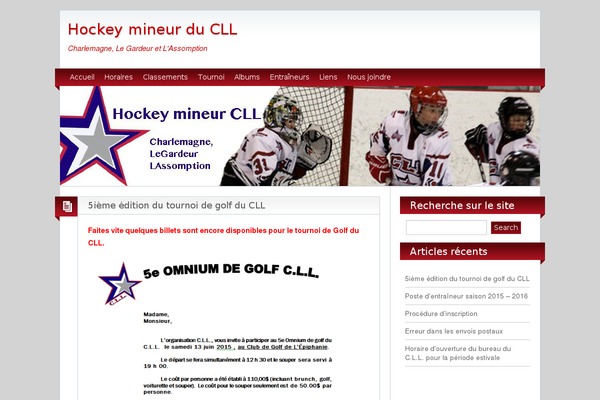 hockey-cll.org site used BlogoLife
