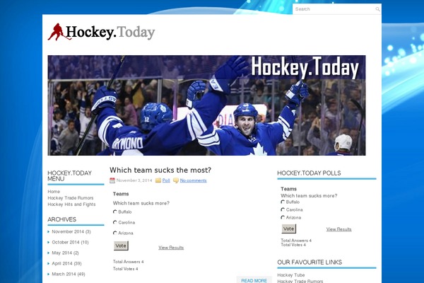 hockey.today site used Newsway