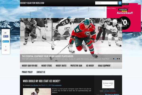 Hockeytime theme site design template sample