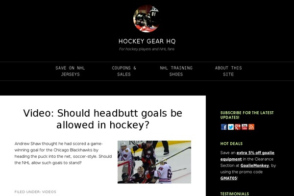 hockeygearhq.com site used Revenue-pro