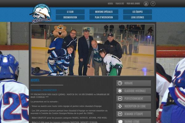 hockeymineurchicoutimi.com site used Theme_comete