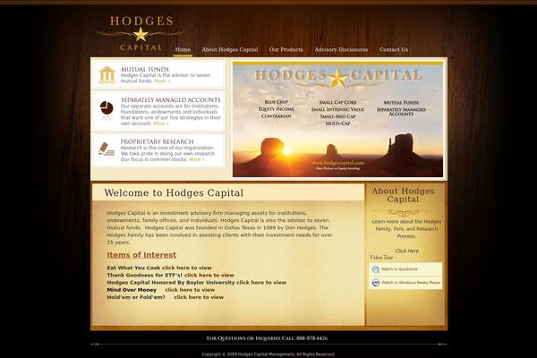 Hodges theme site design template sample