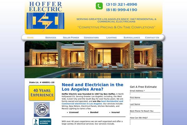 hofferelectric.com site used Websites-depot