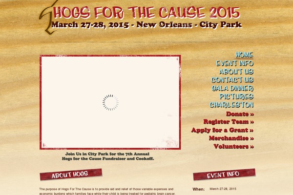 hogsforthecause.org site used Swamped-child