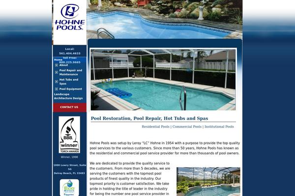 hohnepools.com site used Hohne