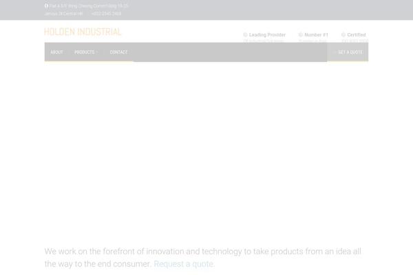 Factory theme site design template sample