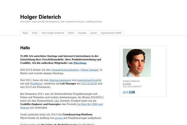 WordPress website example screenshot