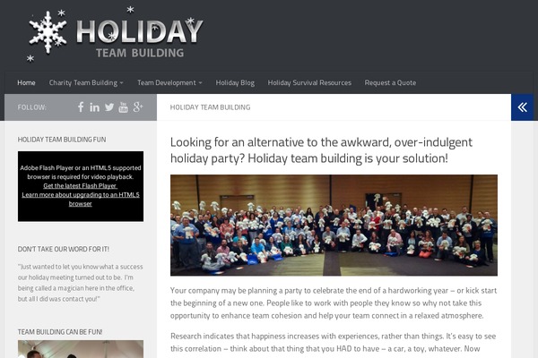 holiday-team-building.com site used Magnovo
