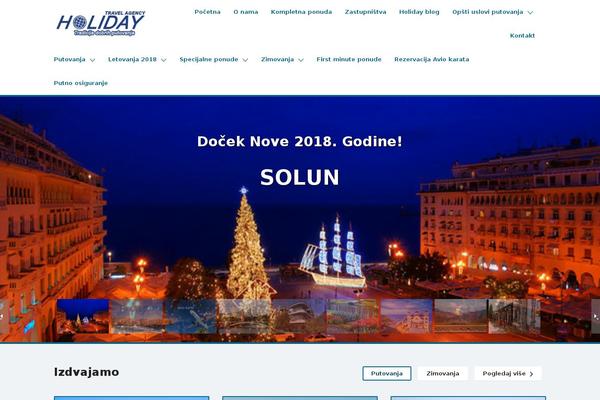 Holiday theme site design template sample