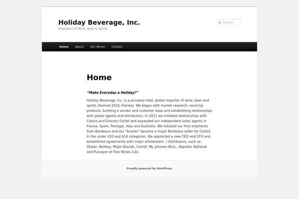 Twenty Eleven theme site design template sample