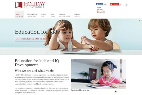 holidayeducationist.com site used Holidayeducationist