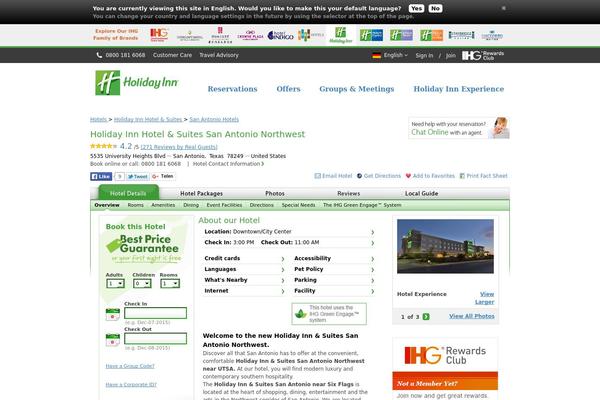 holidayinnsanantonio.com site used Holiyday