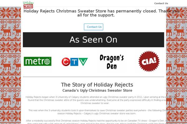 holidayrejects.ca site used Divi Child