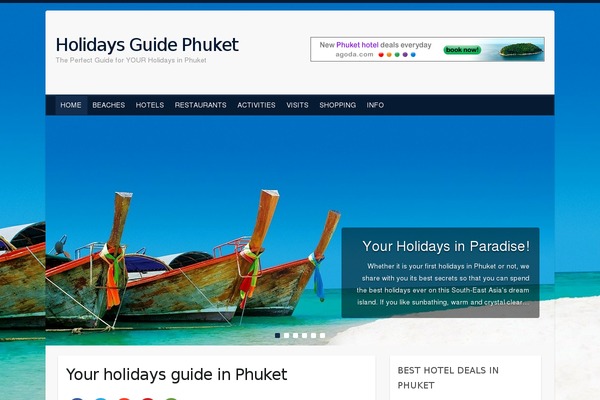 Travelify theme site design template sample