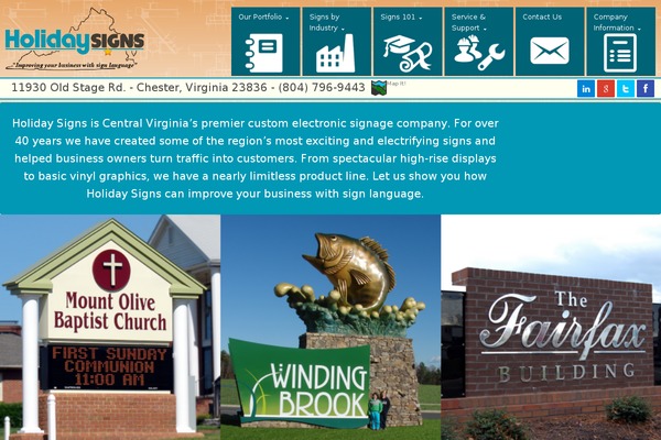 holidaysigns.com site used Onetouch-v1.8.7.1