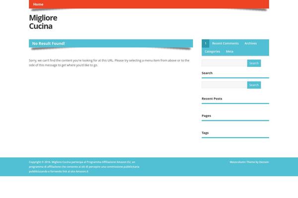 MesoColumn theme site design template sample