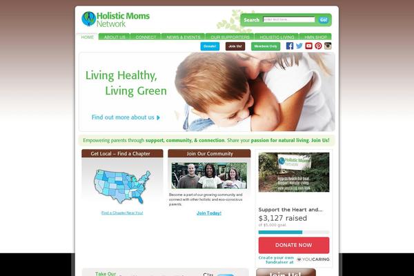 holisticmoms.org site used Holistic-moms-network