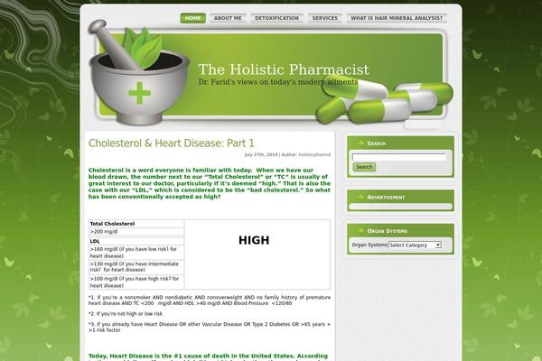 holisticpharmd.com site used Medical_theme_wp1