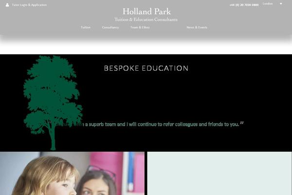 hollandparkeducation.com site used Hollandpark
