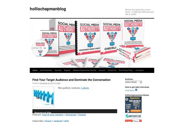 Twenty Ten theme site design template sample