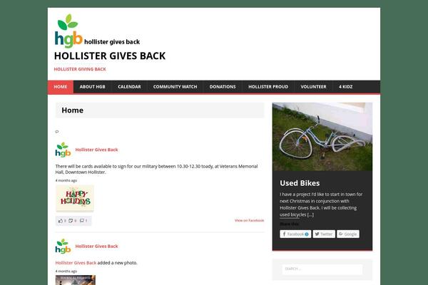 WordPress website example screenshot