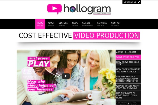 hollogram.com site used Gumbyhtml5