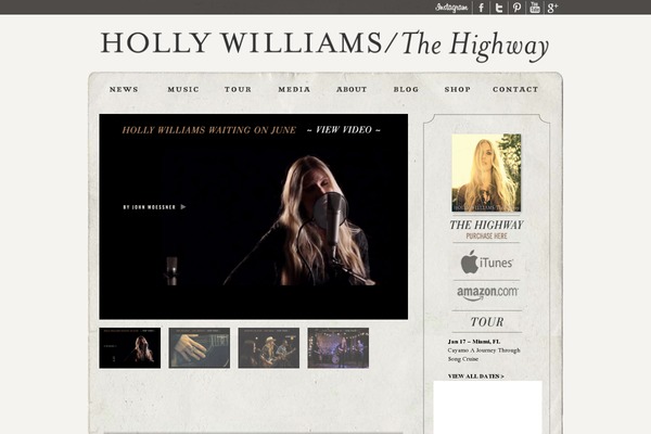 hollywilliams.com site used Holly-williams