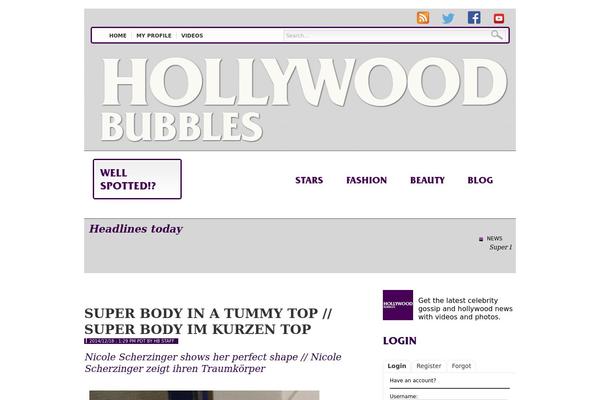 hollywoodbubbles.com site used Hollywood