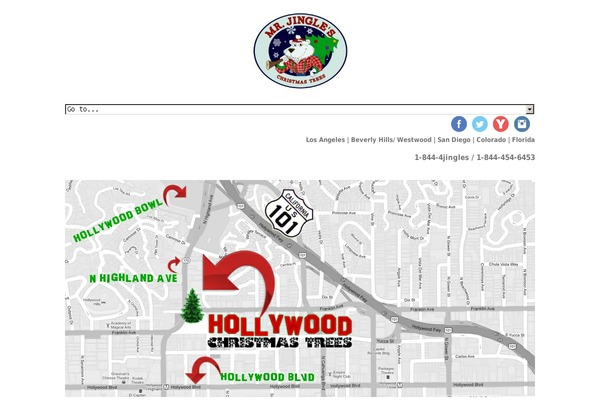 hollywoodchristmastree.com site used Avada