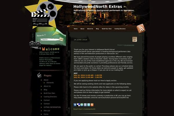 hollywoodnorthextras.com site used SKT Filmmaker