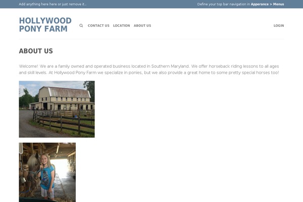 WordPress website example screenshot