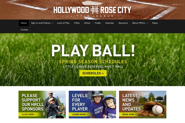 rose-city-little-league theme websites examples