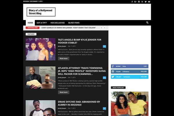 Newsmag Child theme site design template sample