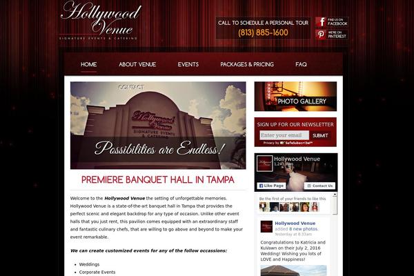 Hollywood theme site design template sample