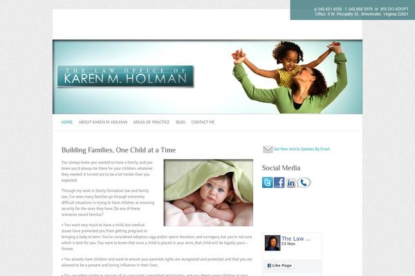 WordPress website example screenshot