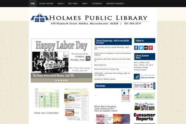 holmespubliclibrary.org site used Theeducation