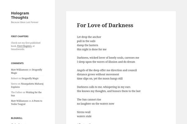 Twenty Fifteen theme site design template sample