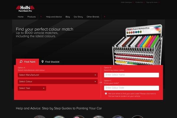 holtspaints.com site used Paint-match-pro