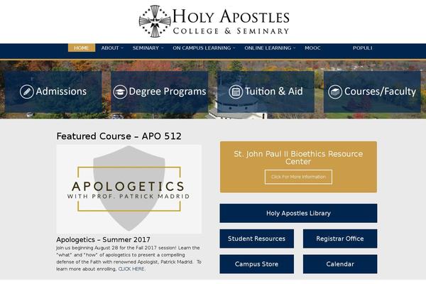 holyapostles.edu site used Css