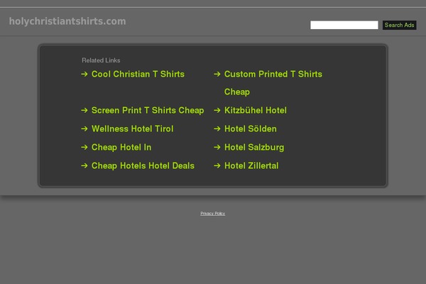 holychristiantshirts.com site used Claster