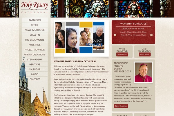 holyrosarycathedral.org site used Rosary
