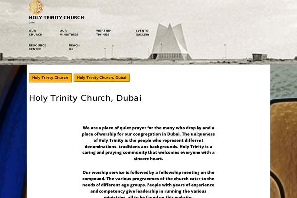 holytrinitychurchdubai.org site used Ts-charity